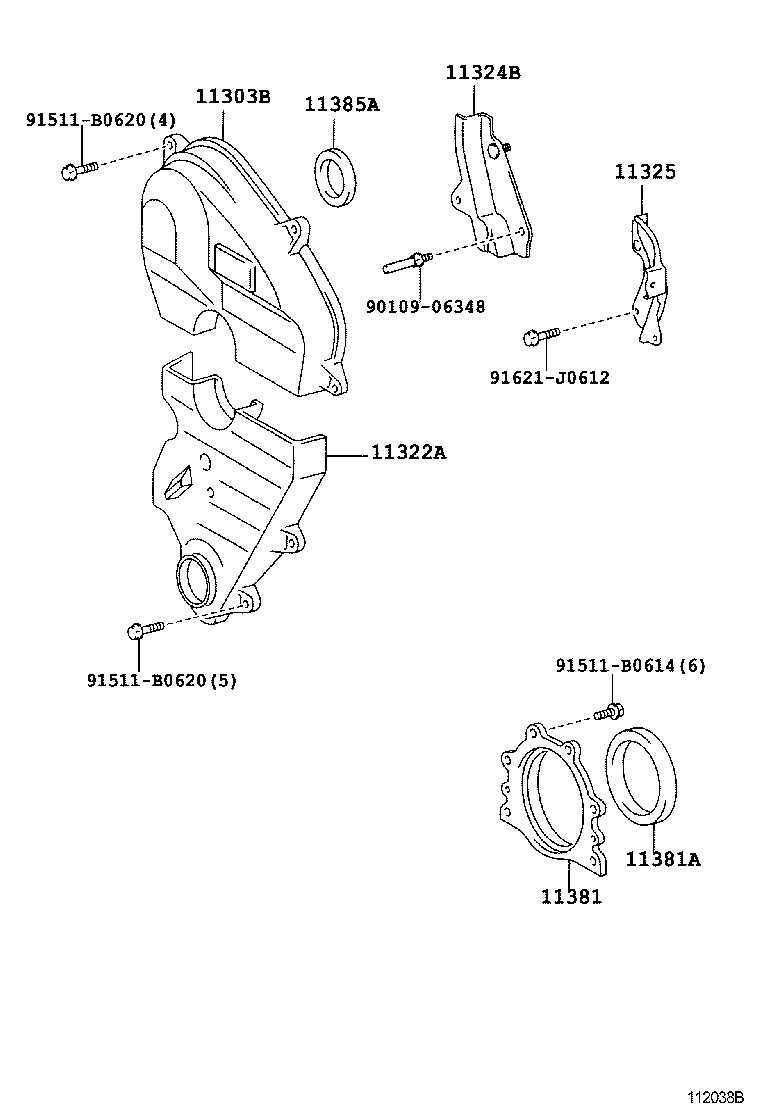  PROGRES |  TIMING GEAR COVER REAR END PLATE