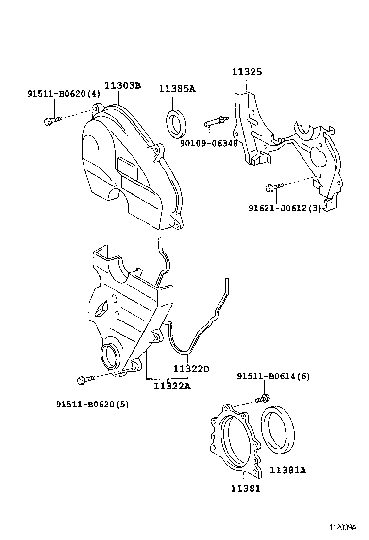  PROGRES |  TIMING GEAR COVER REAR END PLATE