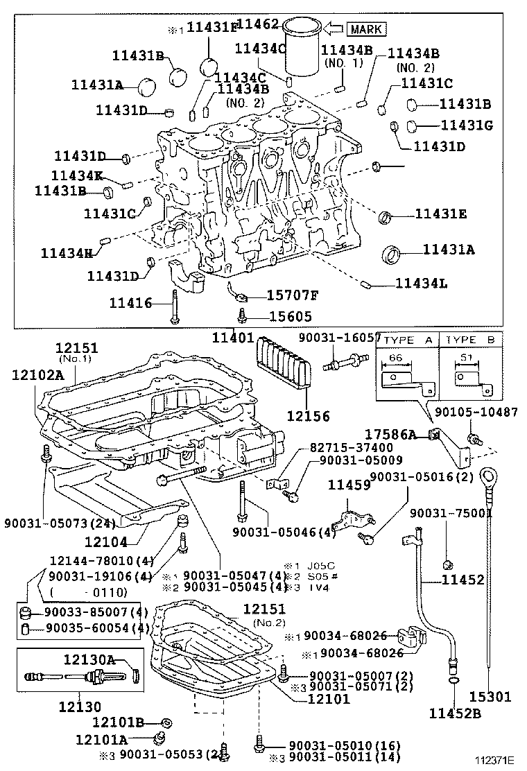  DYNA TOYOACE |  CYLINDER BLOCK