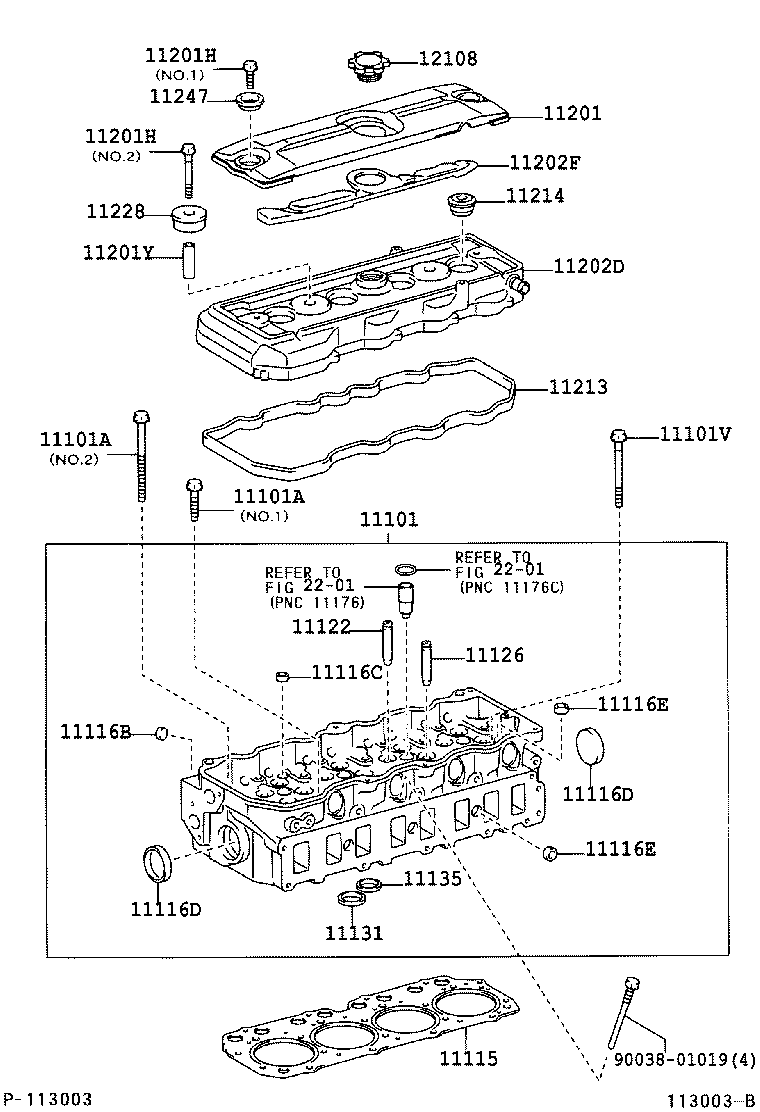  DYNA TOYOACE |  CYLINDER HEAD