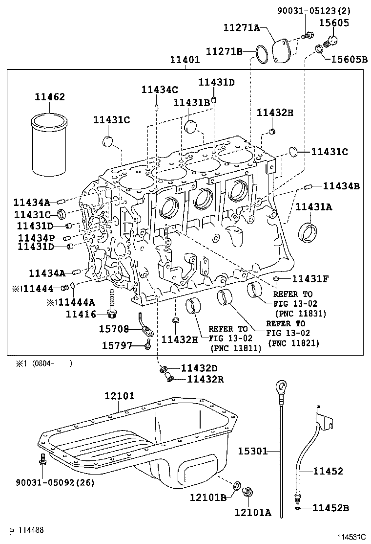  DYNA TOYOACE HV |  CYLINDER BLOCK