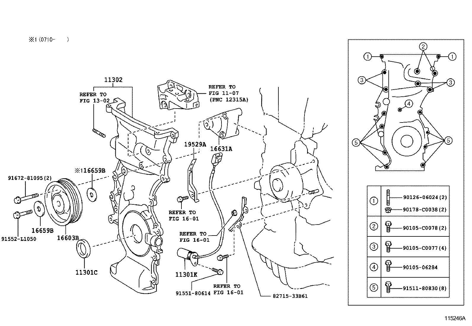  BLADE |  TIMING GEAR COVER REAR END PLATE