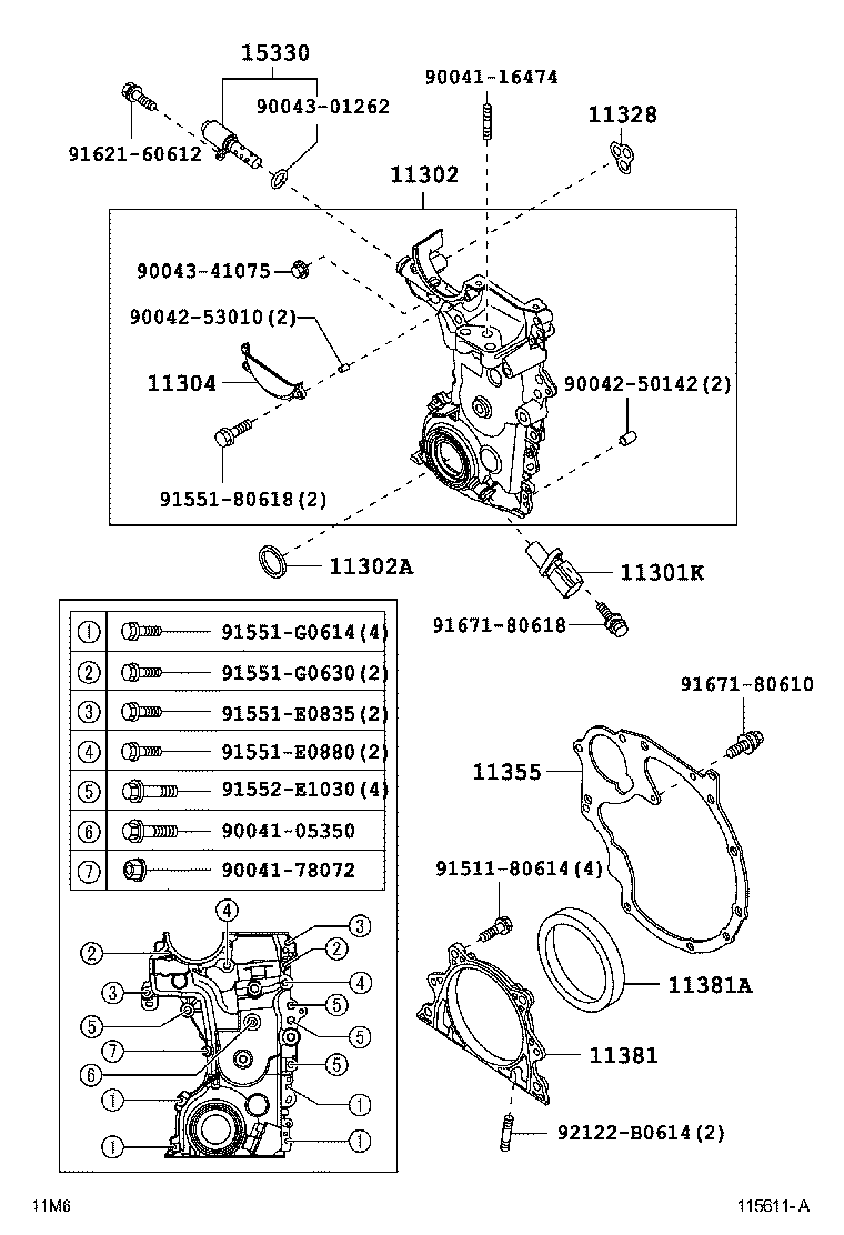  PASSO SETTE |  TIMING GEAR COVER REAR END PLATE