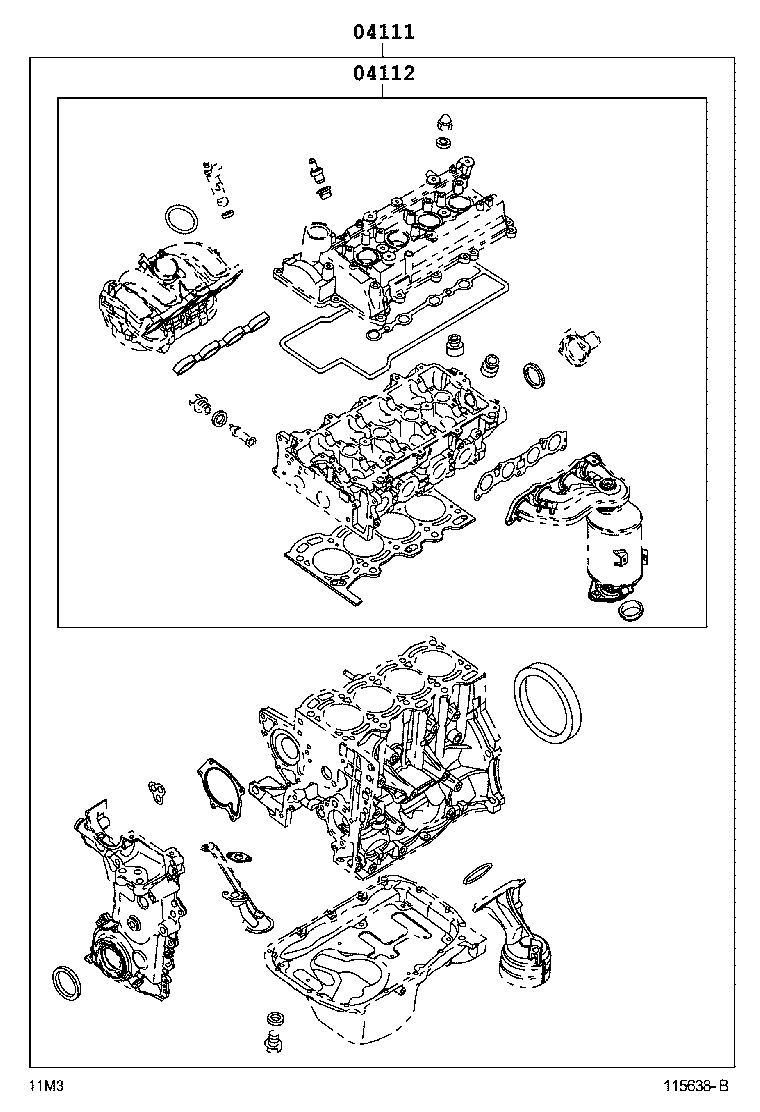  PASSO SETTE |  ENGINE OVERHAUL GASKET KIT