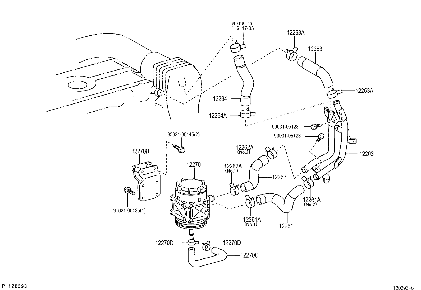  DYNA TOYOACE |  VENTILATION HOSE