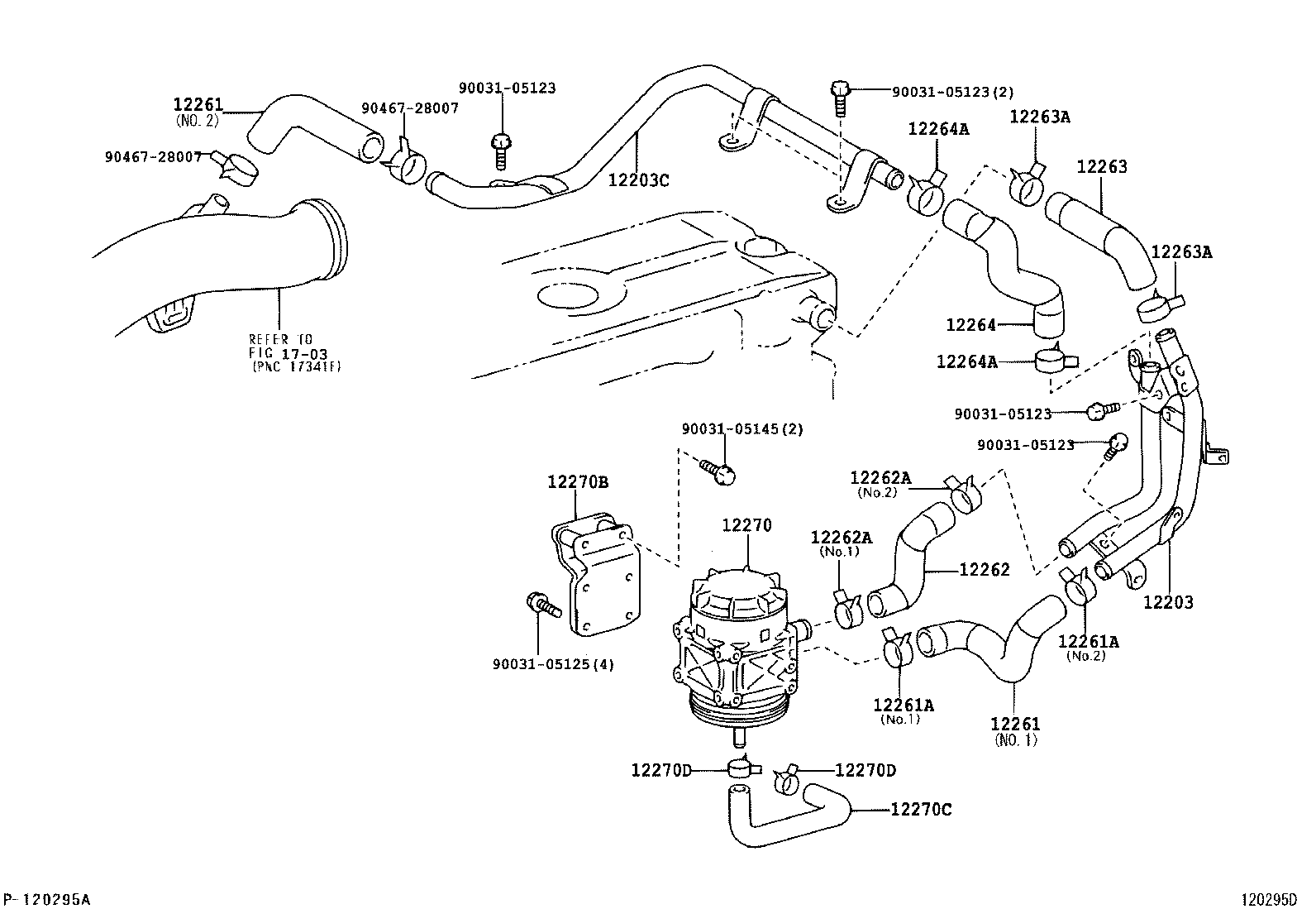  DYNA TOYOACE HV |  VENTILATION HOSE
