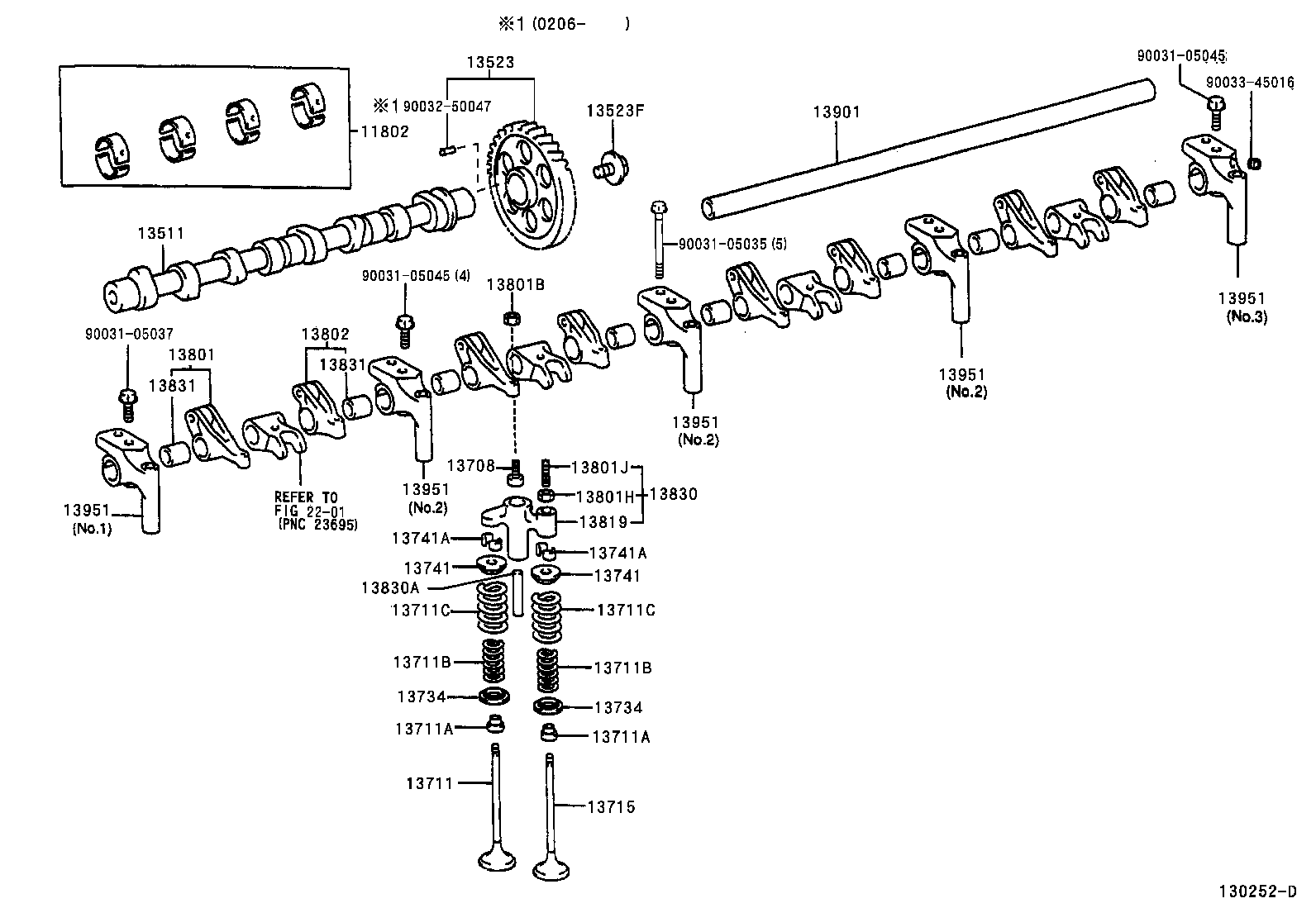  DYNA TOYOACE |  CAMSHAFT VALVE