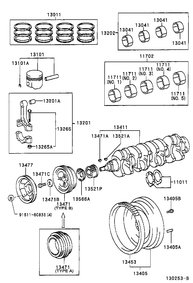  LITE TOWNACE |  CRANKSHAFT PISTON