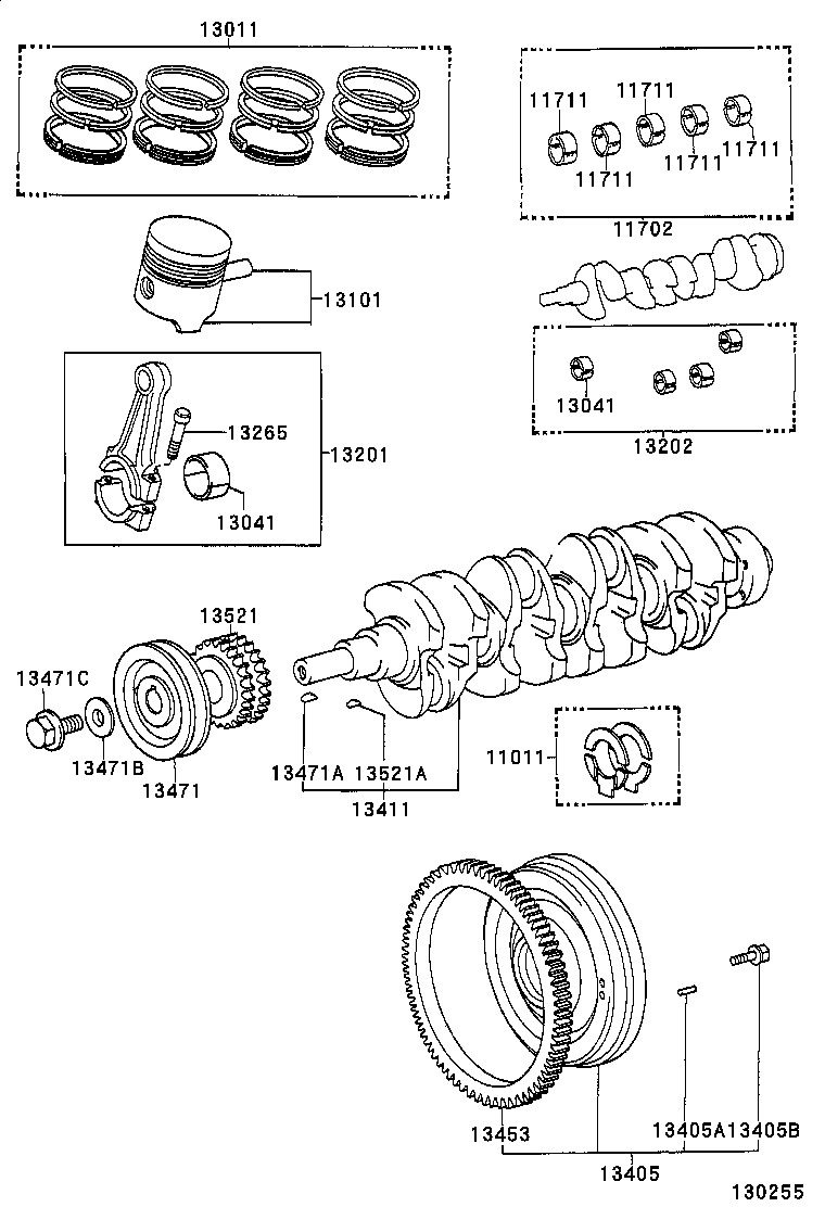  LITE TOWNACE |  CRANKSHAFT PISTON