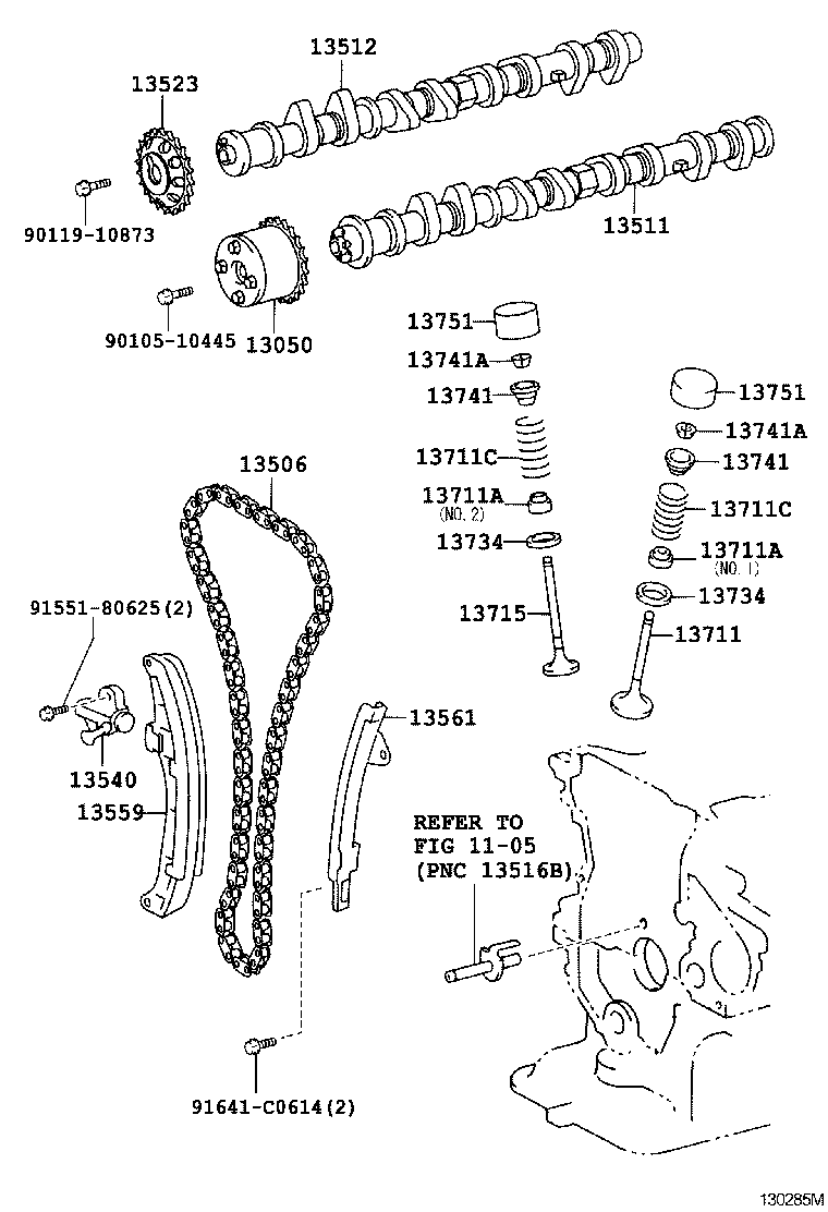  PREMIO ALLION |  CAMSHAFT VALVE