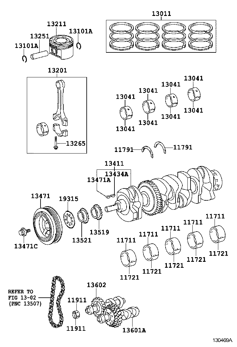  ALPHARD G V |  CRANKSHAFT PISTON