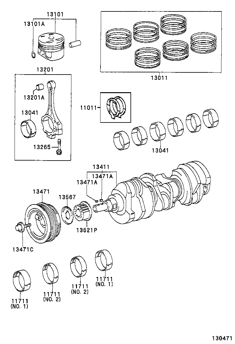  ALPHARD G V |  CRANKSHAFT PISTON