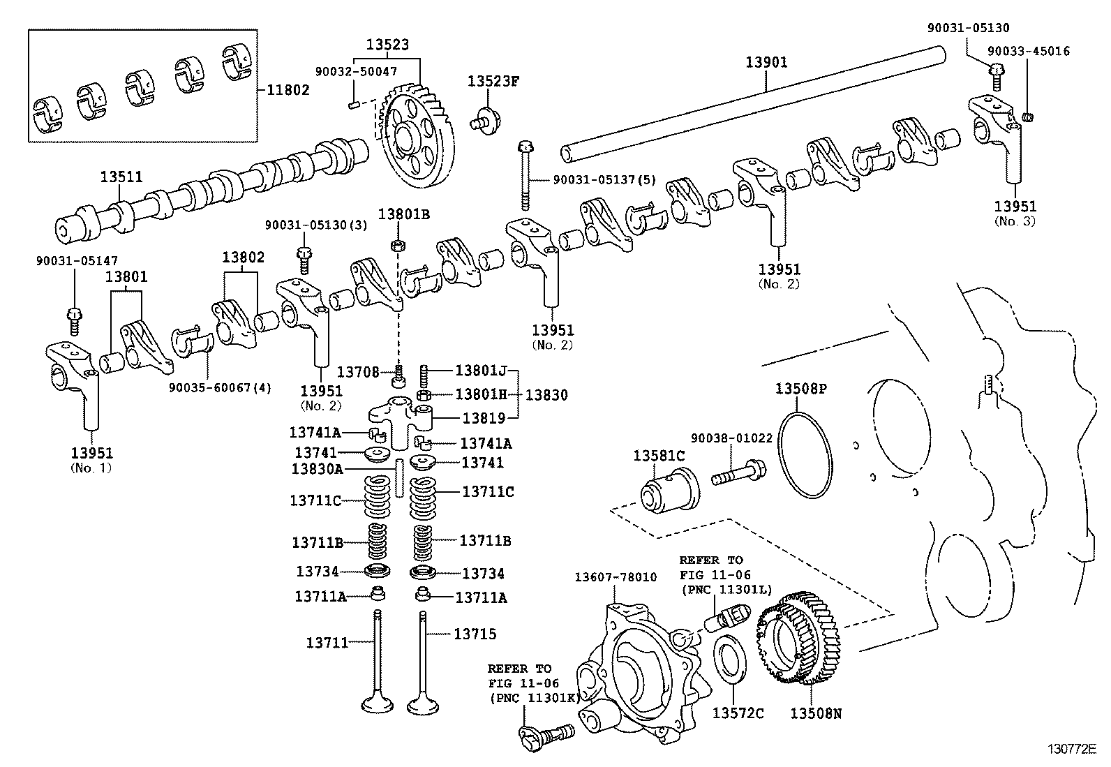  DYNA TOYOACE |  CAMSHAFT VALVE