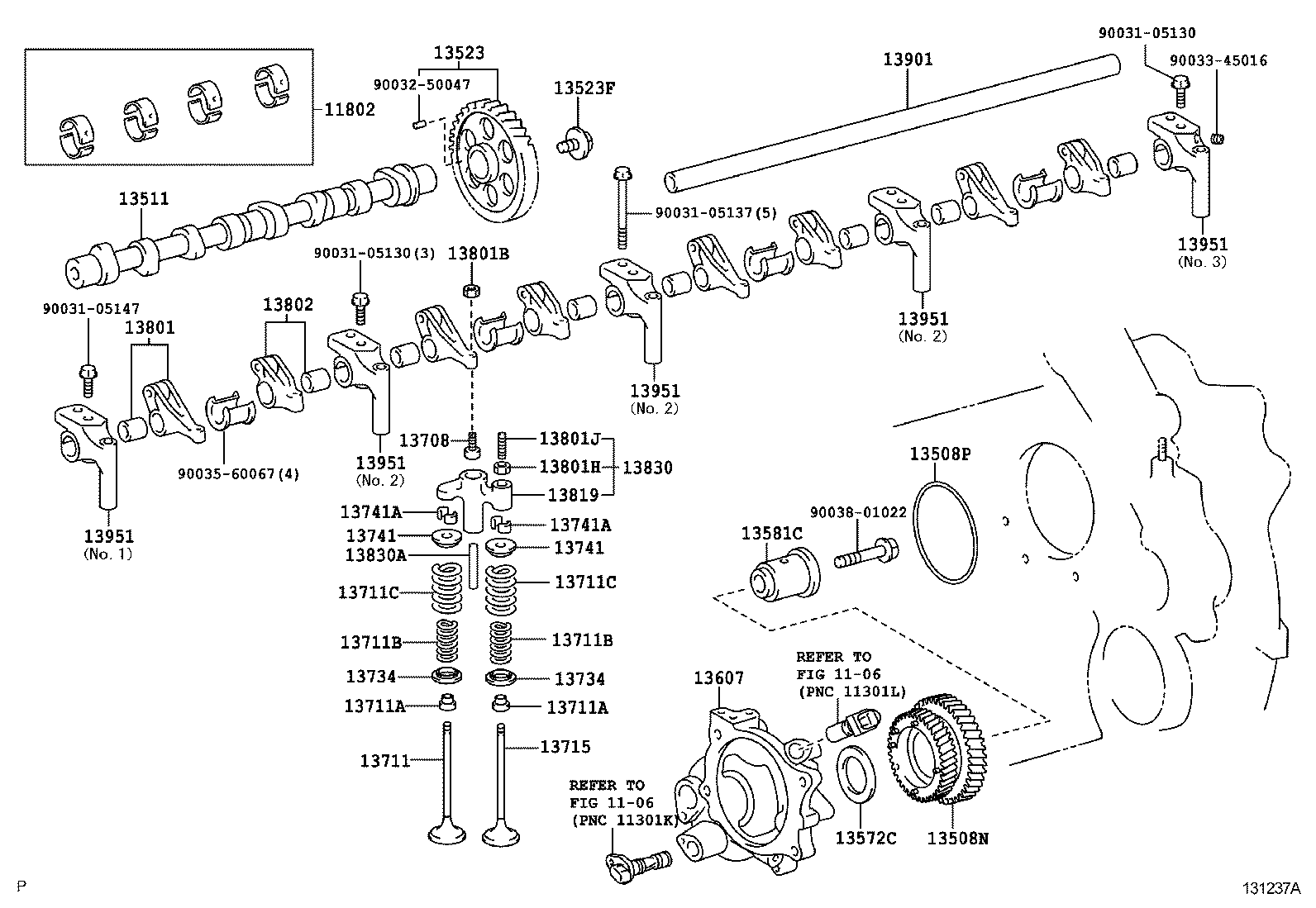  DYNA TOYOACE |  CAMSHAFT VALVE