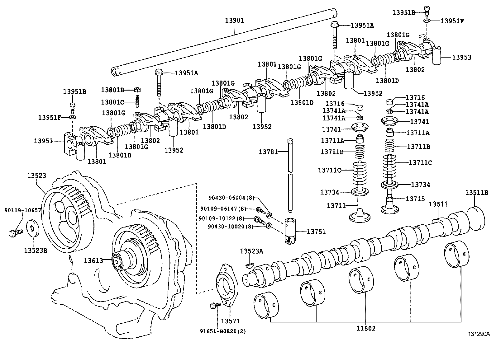  DYNA TOYOACE |  CAMSHAFT VALVE