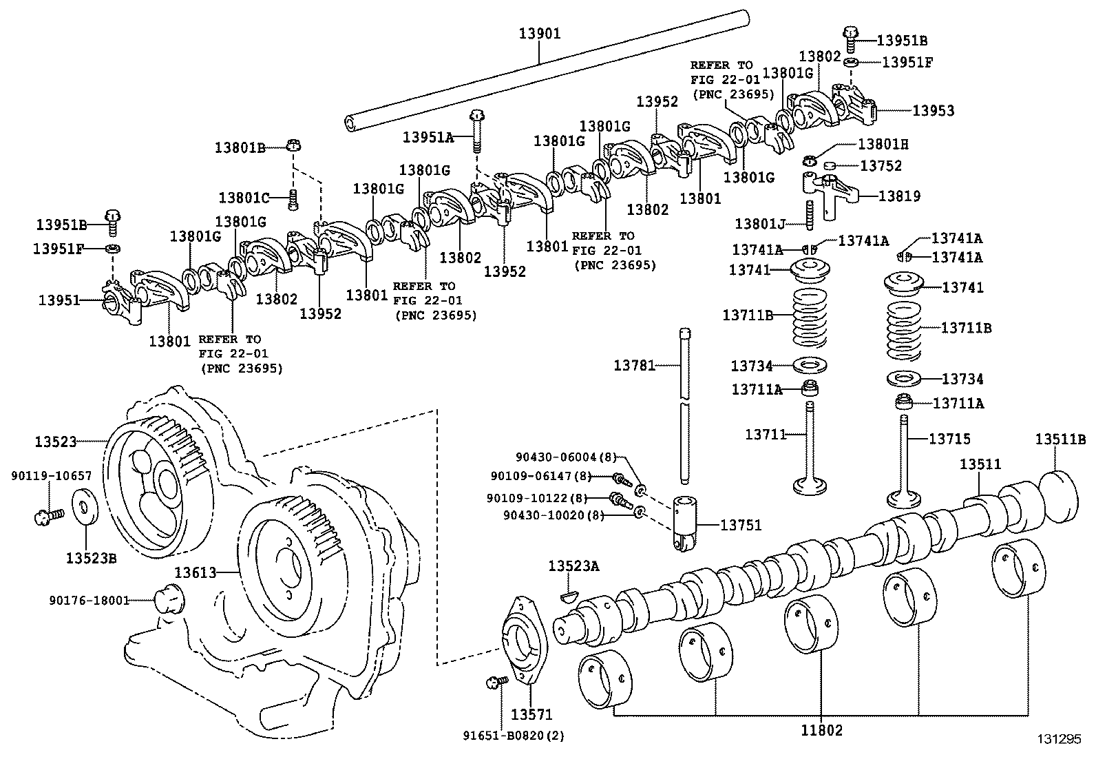  DYNA TOYOACE |  CAMSHAFT VALVE