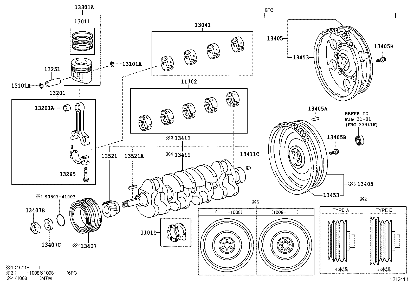  DYNA TOYOACE |  CRANKSHAFT PISTON