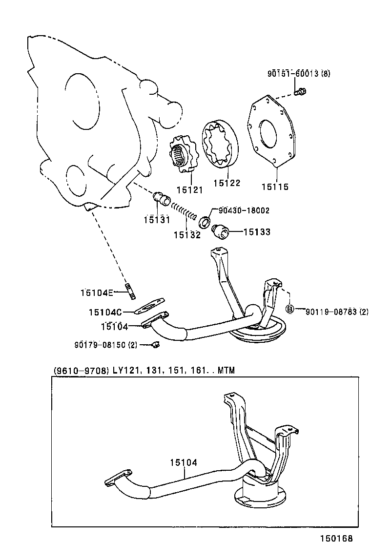  DYNA 150 TOYOACE G15 |  ENGINE OIL PUMP