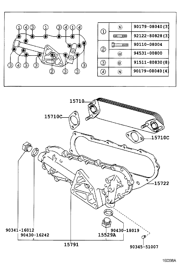  DYNA TOYOACE |  ENGINE OIL COOLER