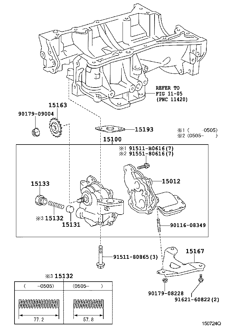  CALDINA |  ENGINE OIL PUMP