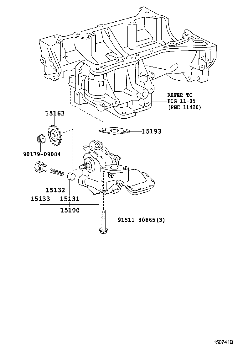  CALDINA |  ENGINE OIL PUMP