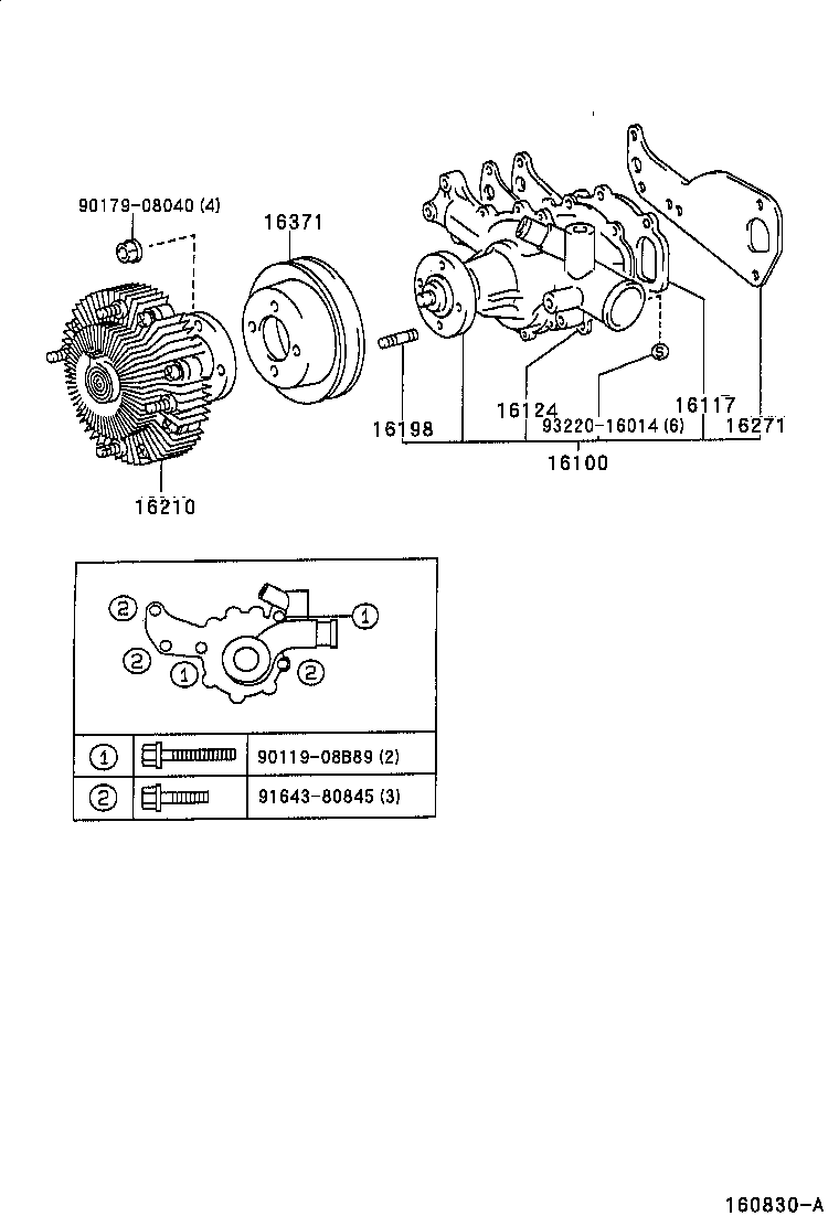  DYNA TOYOACE |  WATER PUMP