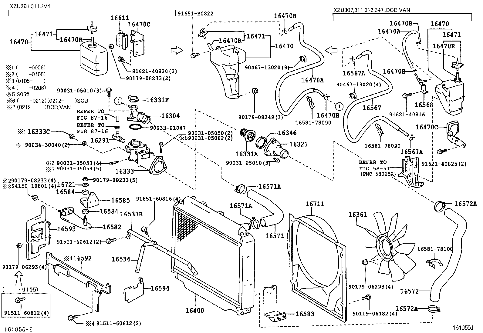  DYNA TOYOACE |  RADIATOR WATER OUTLET