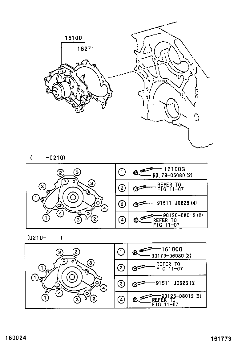  KLUGER L V |  WATER PUMP