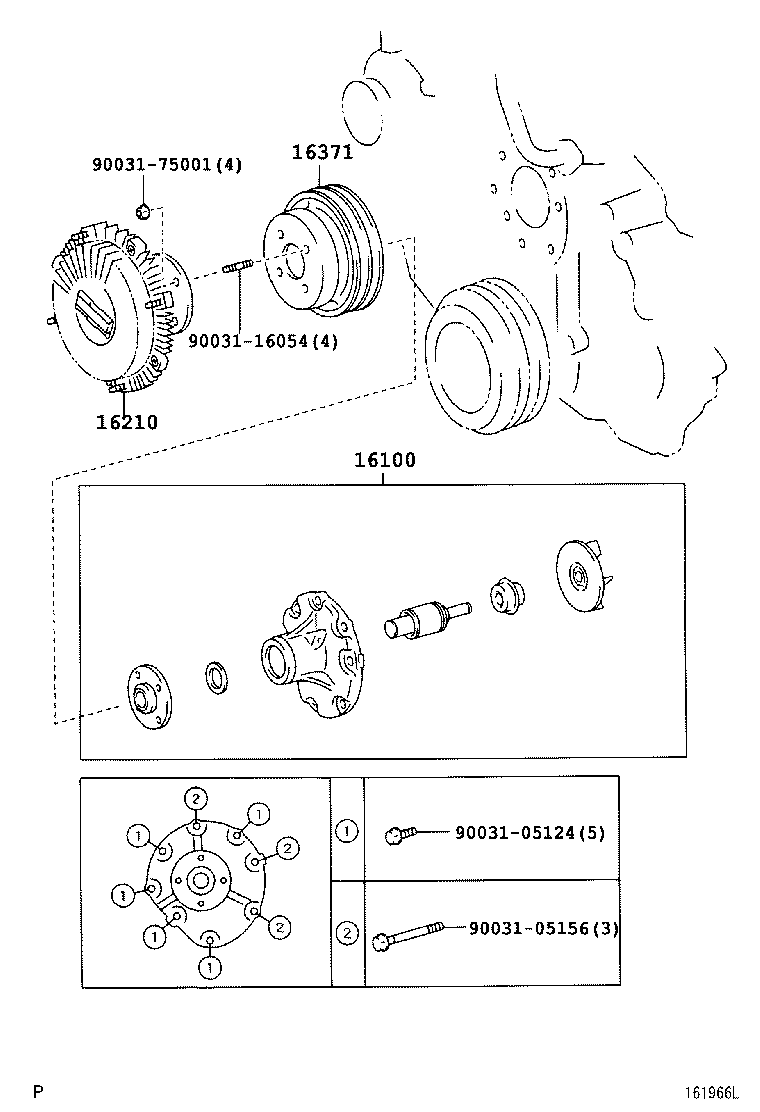  DYNA TOYOACE |  WATER PUMP