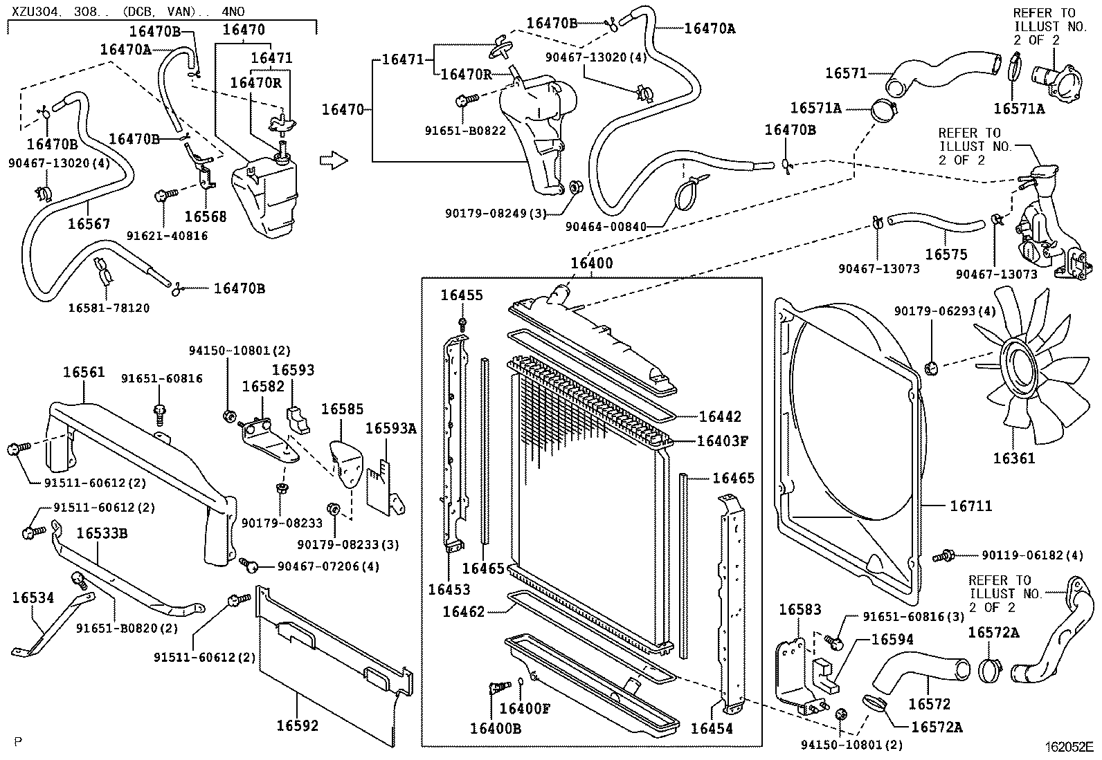  DYNA TOYOACE |  RADIATOR WATER OUTLET