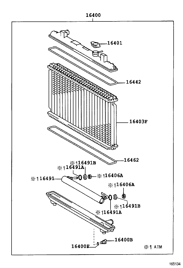  LITE TOWNACE NOAH V |  RADIATOR WATER OUTLET