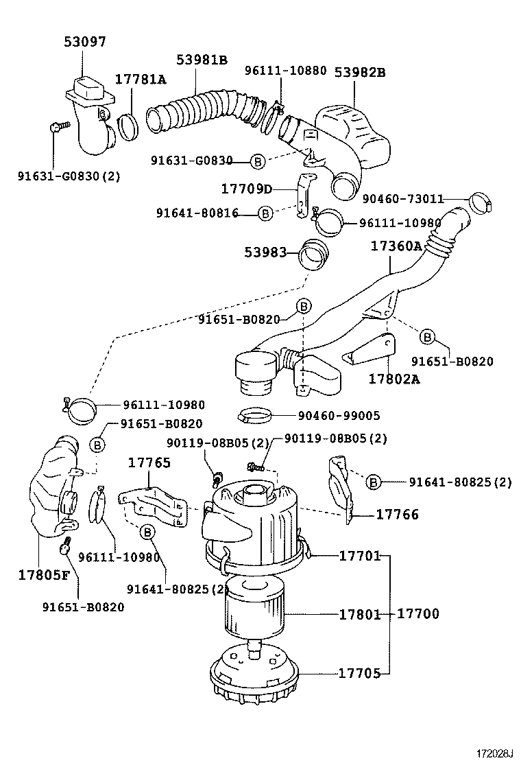  DYNA TOYOACE |  AIR CLEANER