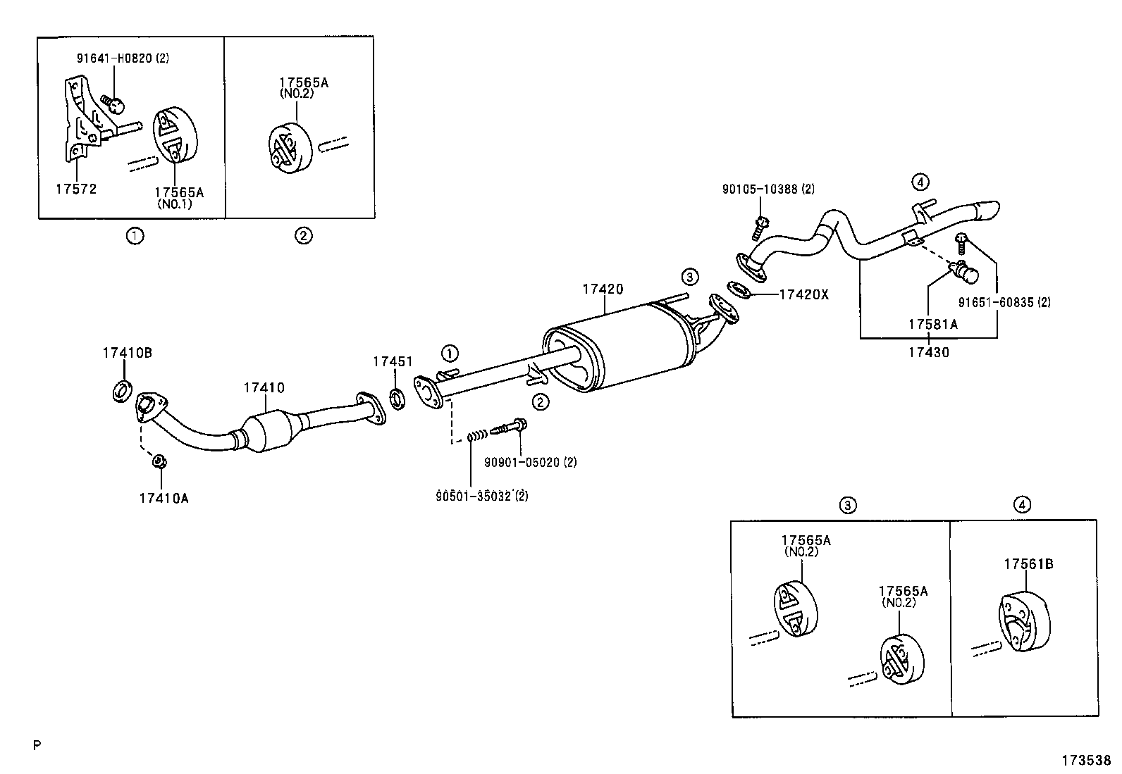  HILUX SURF |  EXHAUST PIPE