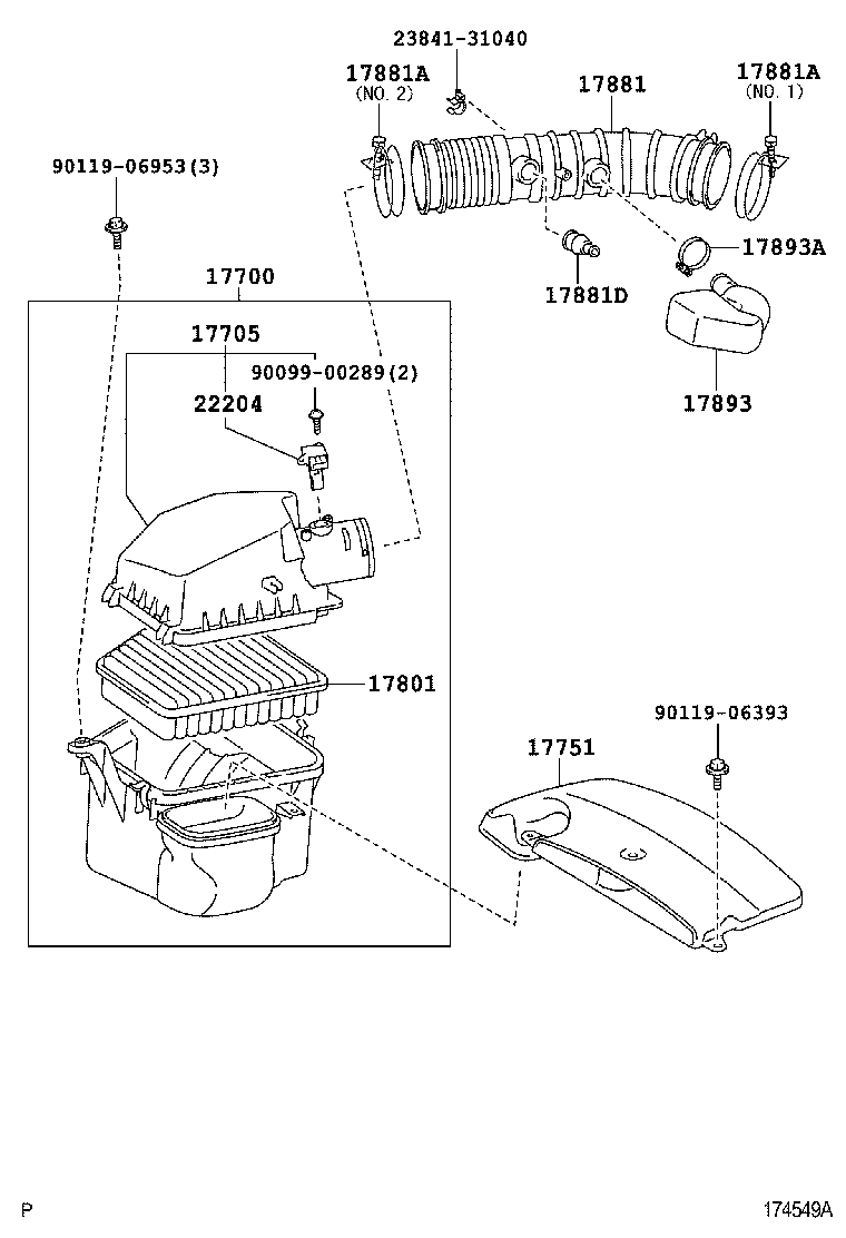  GS460 430 350 |  AIR CLEANER