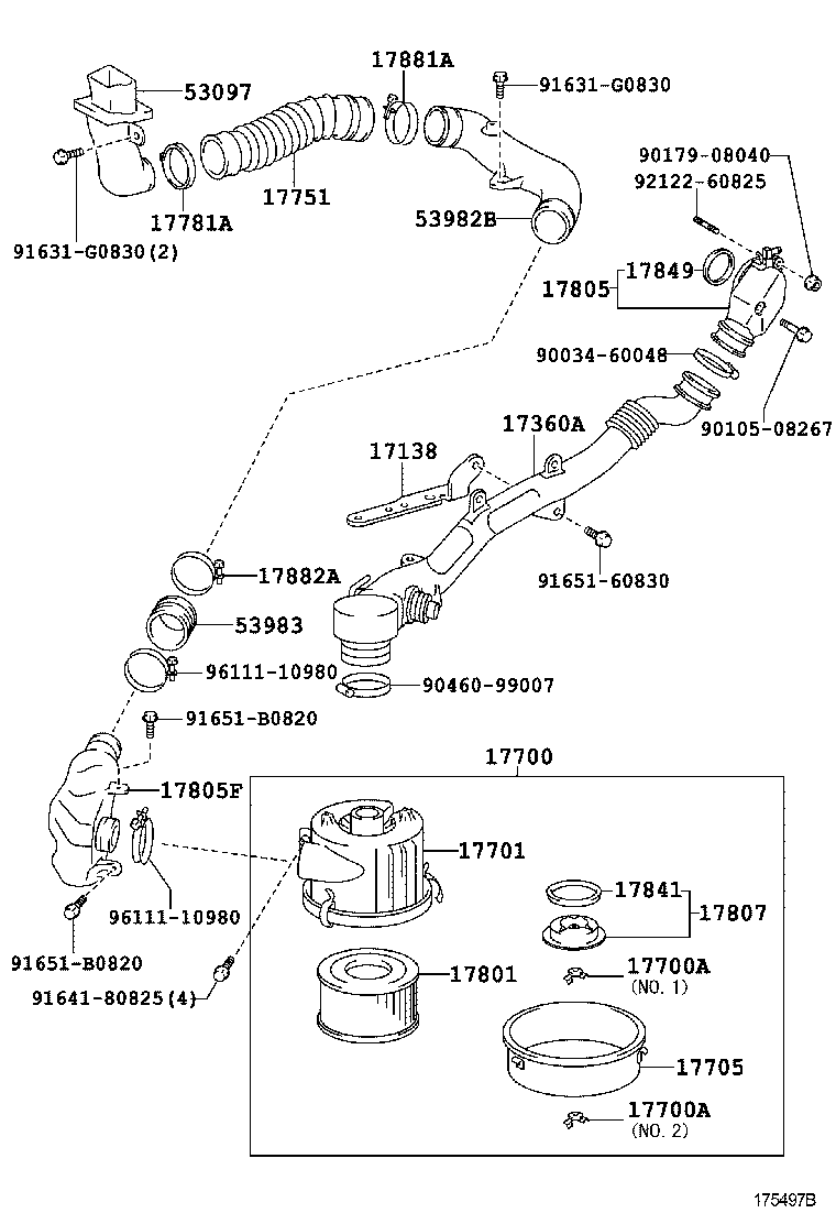  DYNA TOYOACE |  AIR CLEANER