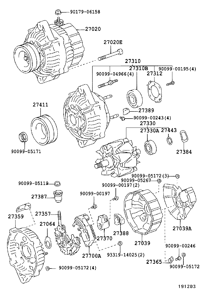 DYNA TOYOACE |  ALTERNATOR