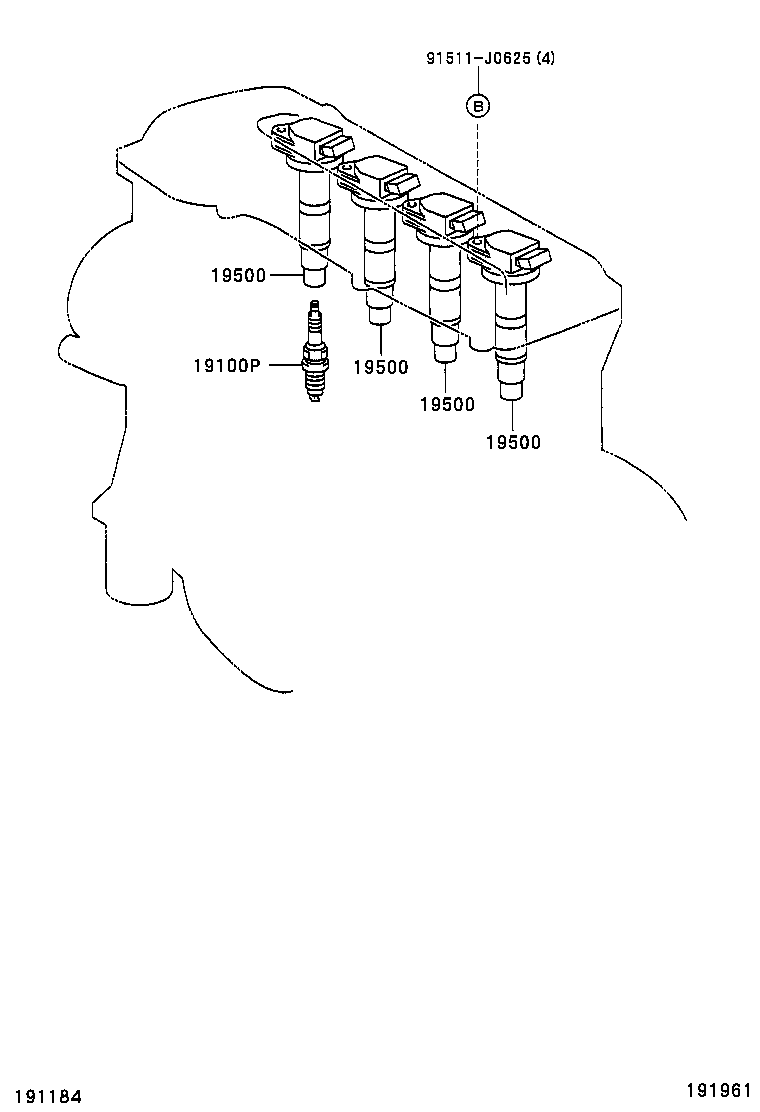  KLUGER L V |  IGNITION COIL SPARK PLUG