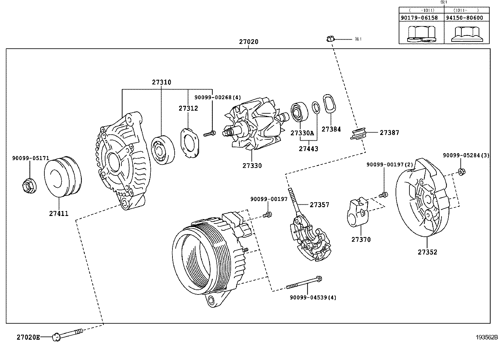  DYNA TOYOACE HV |  ALTERNATOR