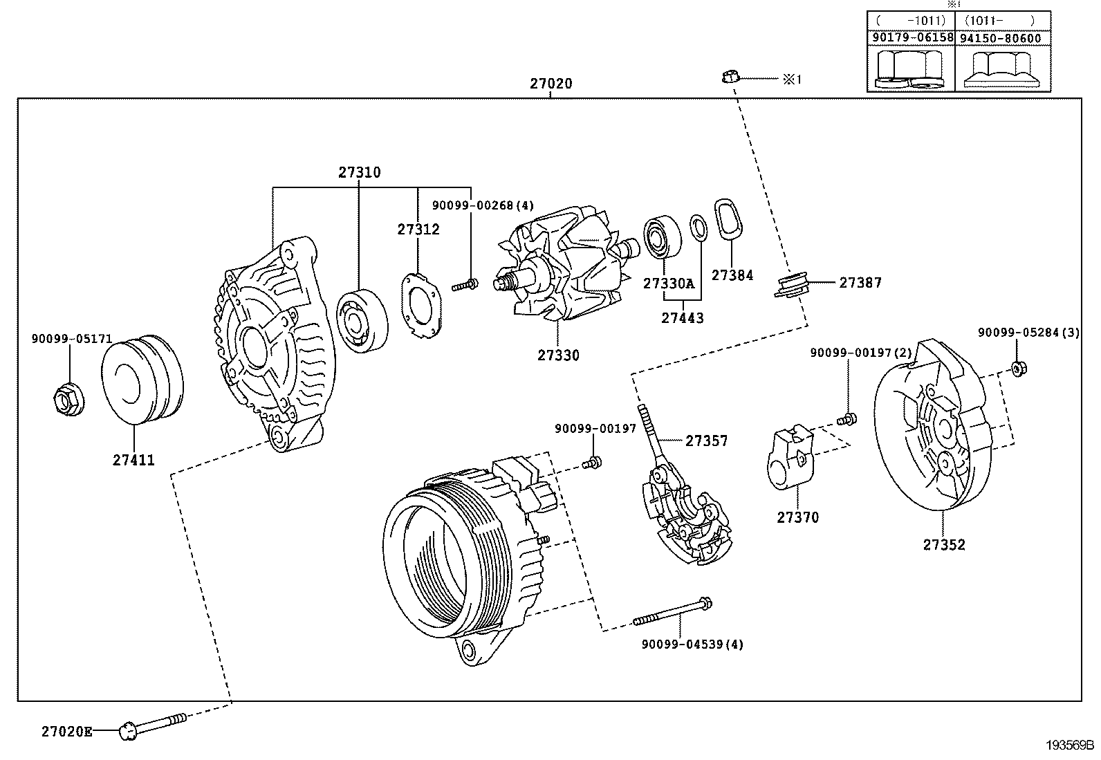  DYNA TOYOACE HV |  ALTERNATOR