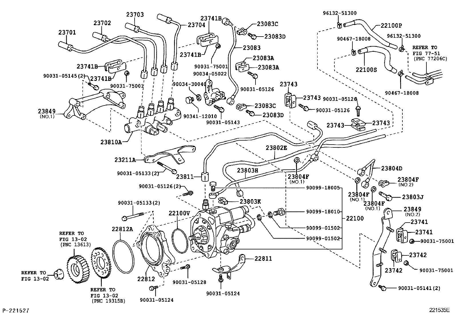  DYNA TOYOACE HV |  INJECTION PUMP ASSEMBLY