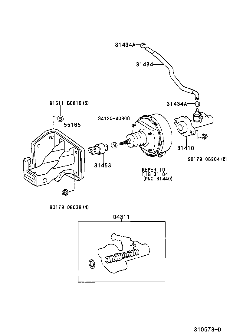  DYNA TOYOACE |  CLUTCH MASTER CYLINDER