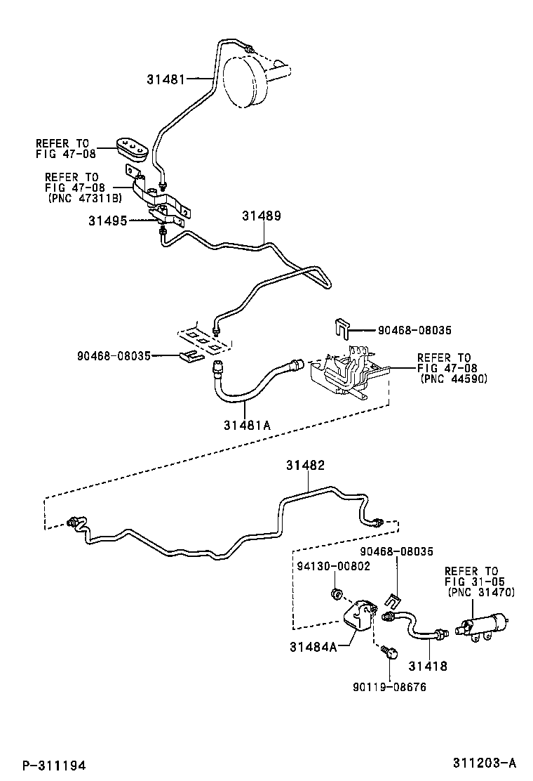  DYNA TOYOACE HV |  CLUTCH PEDAL FLEXIBLE HOSE