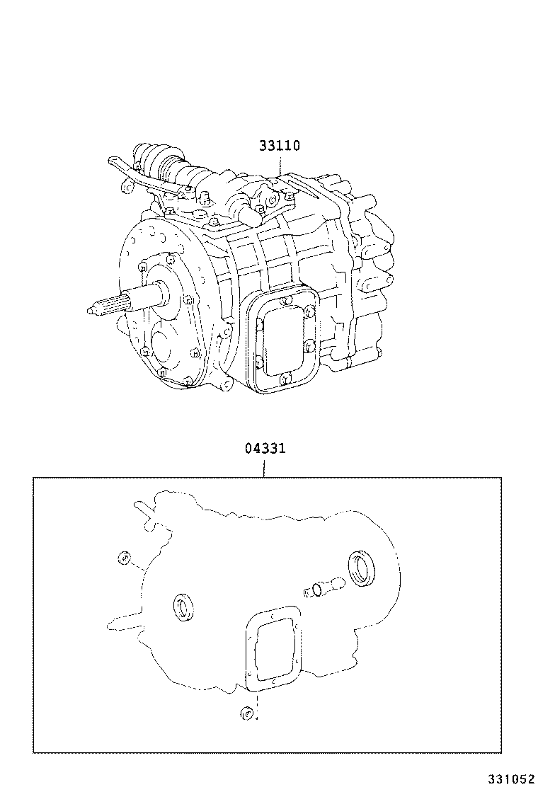  DYNA TOYOACE |  TRANSAXLE OR TRANSMISSION ASSY GASKET KIT MTM