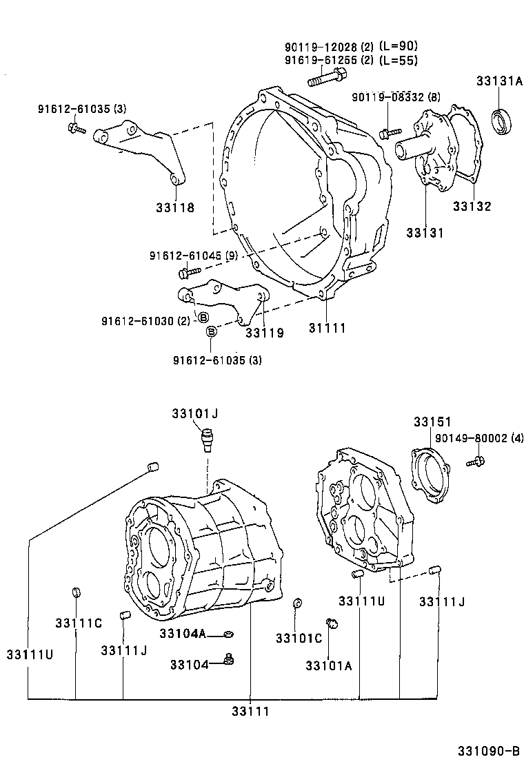  LITE TOWNACE |  CLUTCH HOUSING TRANSMISSION CASE MTM