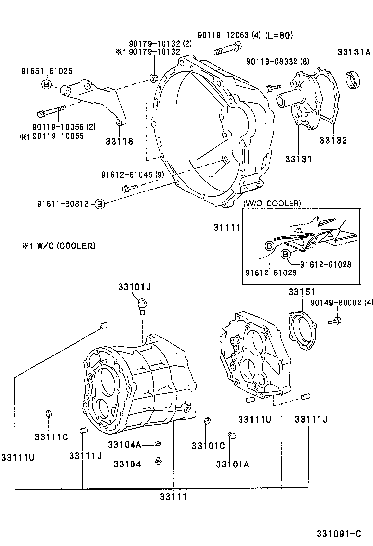 LITE TOWNACE | CLUTCH HOUSING TRANSMISSION CASE MTM