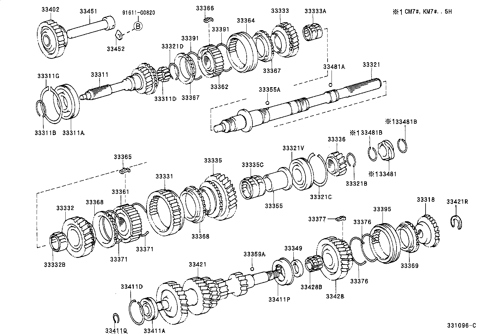  LITE TOWNACE |  TRANSMISSION GEAR MTM
