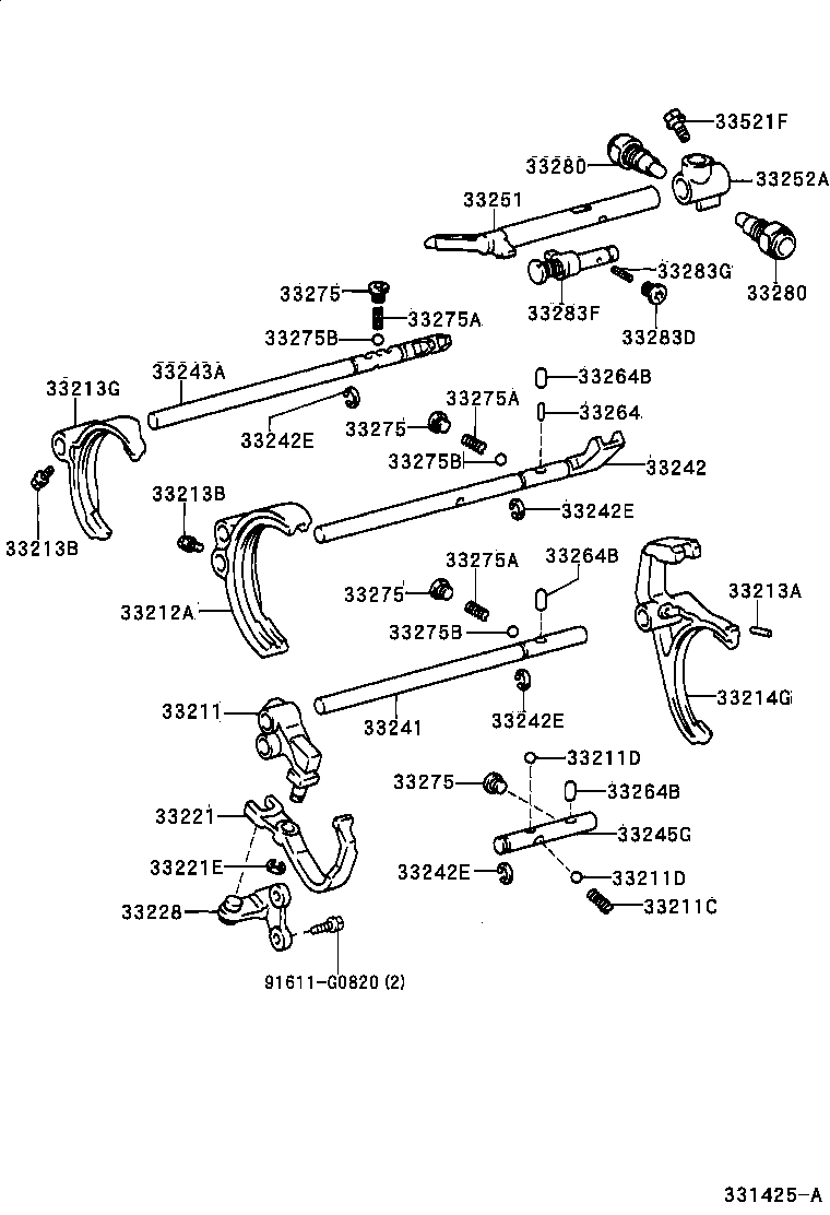  MARK 2 MARK 2 BLIT |  GEAR SHIFT FORK LEVER SHAFT MTM