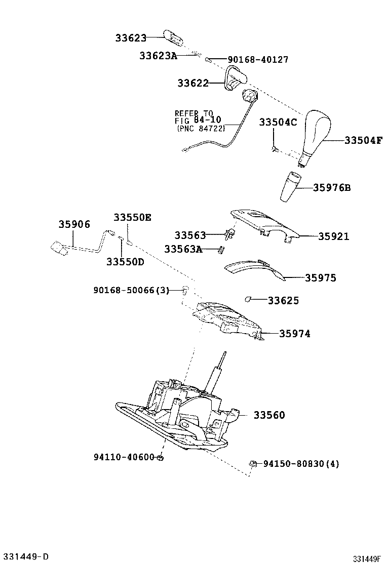  KLUGER L V |  SHIFT LEVER RETAINER