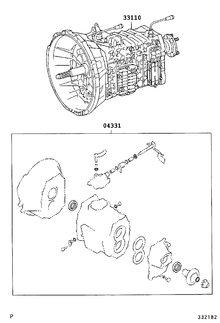 DYNA TOYOACE | TRANSAXLE OR TRANSMISSION ASSY GASKET KIT MTM