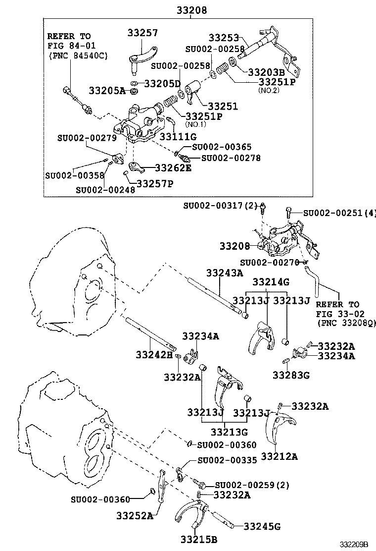  DYNA TOYOACE |  GEAR SHIFT FORK LEVER SHAFT MTM